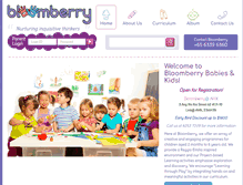 Tablet Screenshot of bloomberrykids.com
